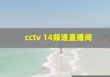 cctv 14频道直播间